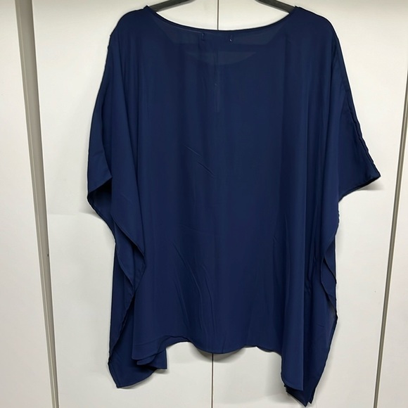 ellos Navy long flowing Top - Picture 7 of 13
